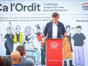 El president Illa destaca la importància del suport del Govern a projectes d’habitatge cooperatiu