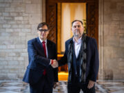 Illa es reuneix amb Junqueras i Albiach al Palau de la Generalitat després del pacte per al nou finançament