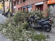 Els Bombers atenen 1.616 avisos relacionats amb el vent des de la mitjanit i el 112 n’acumula 3.163 per l’episodi