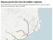 Rodalies començarà el servei dimarts amb les mateixes condicions que dilluns