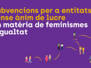 La Diputació de Barcelona obre una nova convocatòria de subvencions per a projectes de feminismes i igualtat