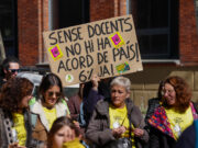 Educació xifra en un 29,04% el seguiment de la vaga a les 13h, amb dades del 78,14% dels centres