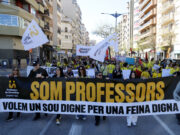 Educació xifra en un 32,13% el seguiment de la vaga a Ponent, Alt Pirineu i Aran i Catalunya Central a les 17.00 h