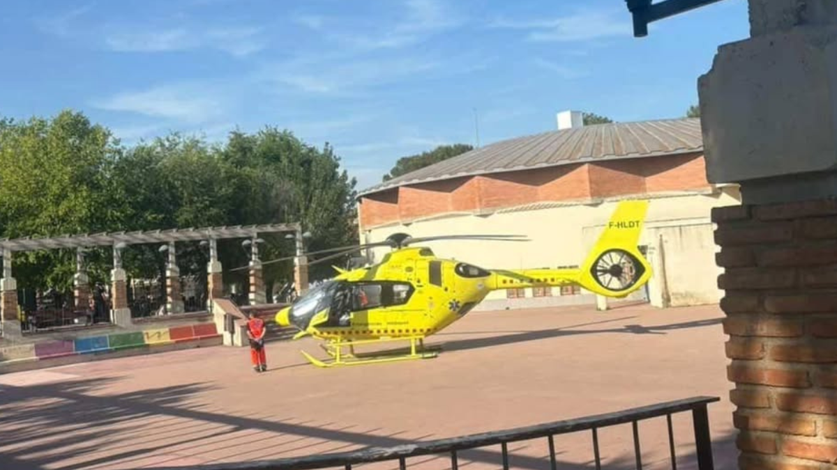 Imatge d'arxiu d'un helicòpter medicalitzat. 