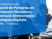 Ampliació de la convocatòria de beques per al postgrau en participació ciutadana de la Diputació de Barcelona